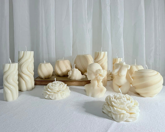 Swirl cylinder candle